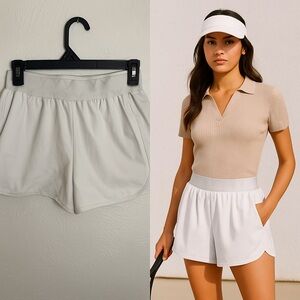 YYV‎ White shorts | Size S | Athletic Tennis Running w/ Built-In Shorts